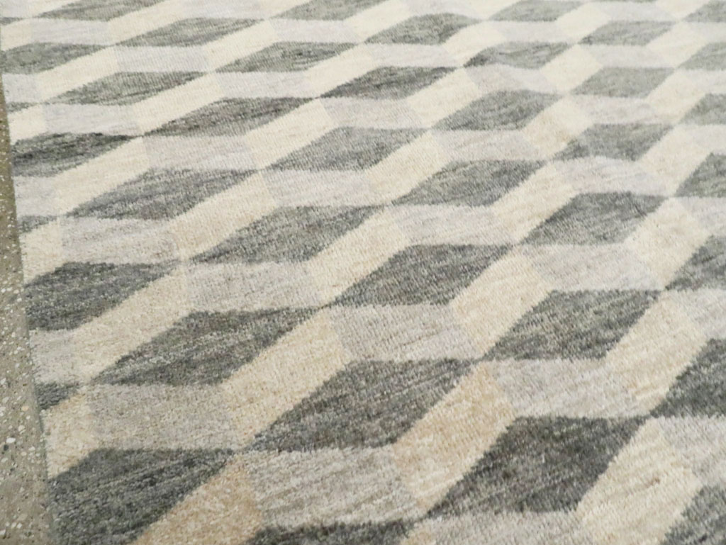 Contemporary Turkish Anatolian Room Size Carpet, No.29541 - Staging