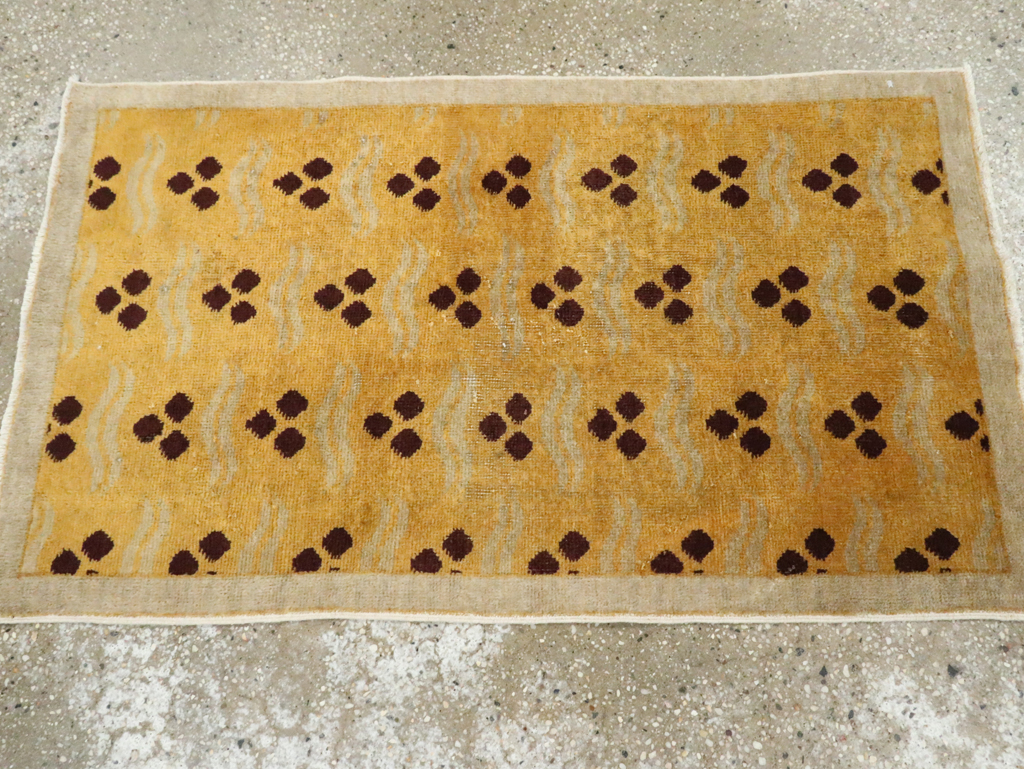 Vintage Anatolian Deco Rug, No.29543 - Staging