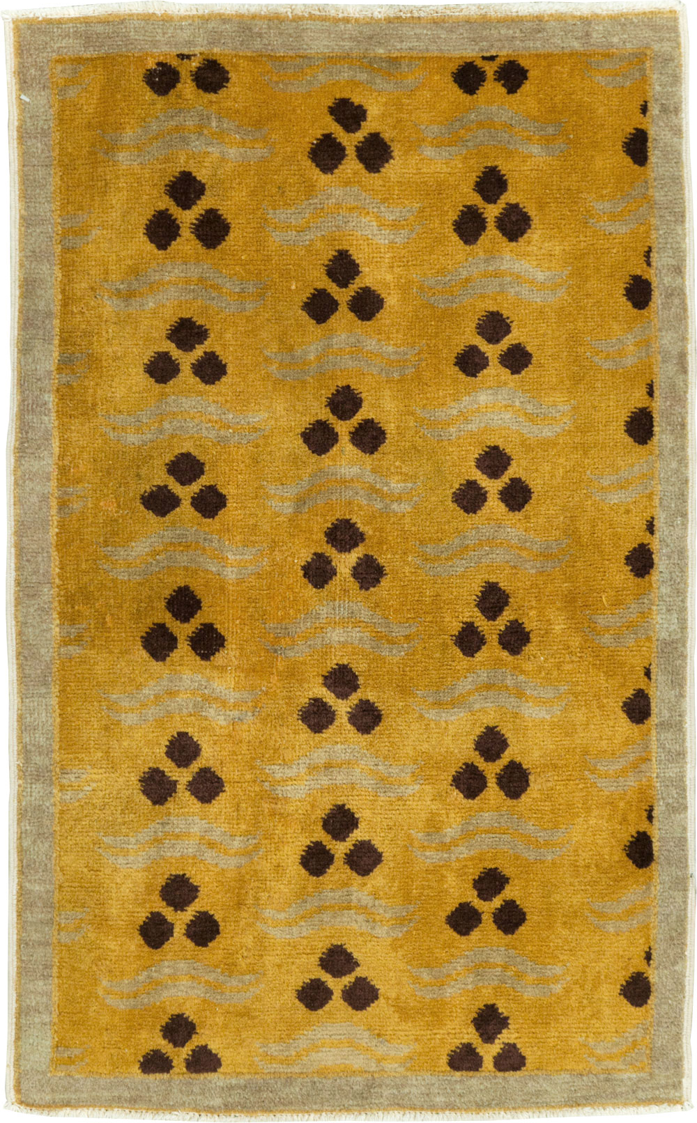 Vintage Turkish Anatolian Deco Rug, No.29544 - Staging