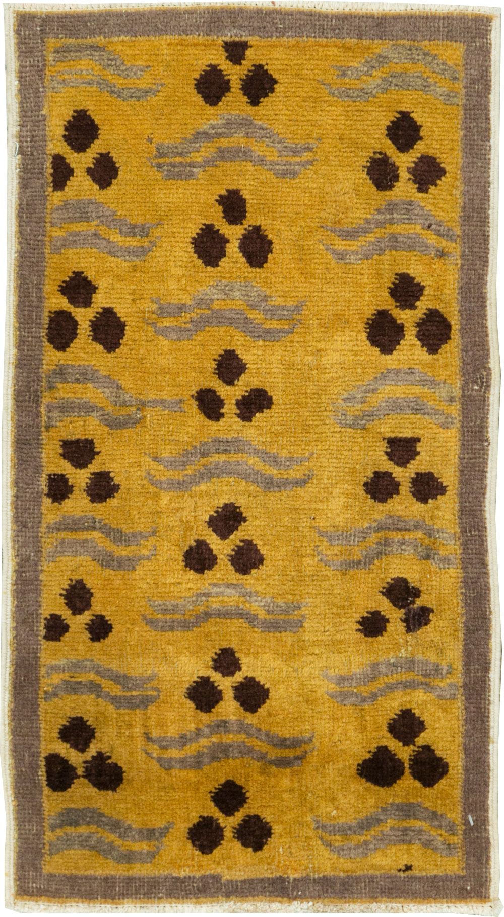 Vintage Turkish Art Deco Rug, No.29548 - Staging
