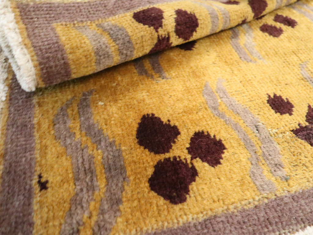 Vintage Turkish Art Deco Rug, No.29548 - Staging