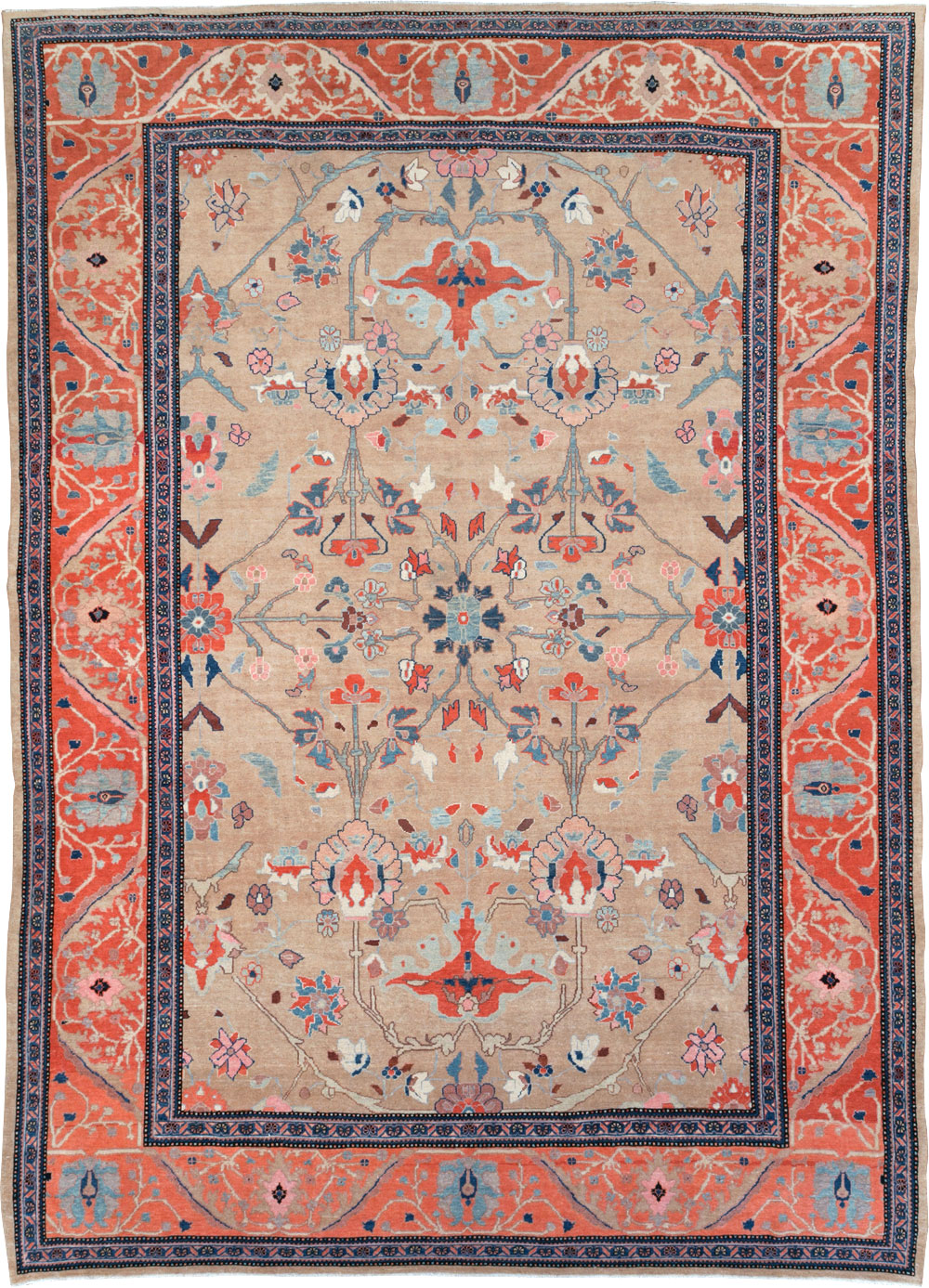 Contemporary Persian Mahal Large Room Size Carpet, No.29561 - Staging
