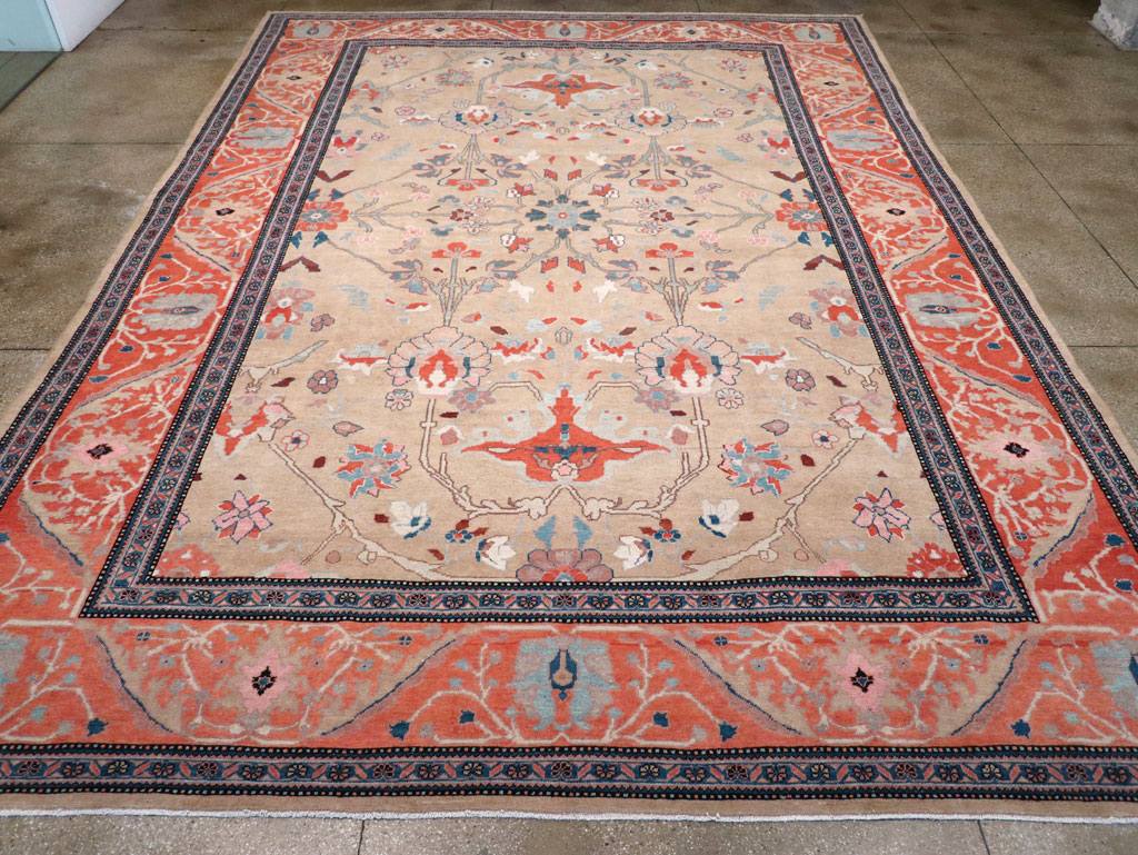Contemporary Persian Mahal Large Room Size Carpet, No.29561 - Staging