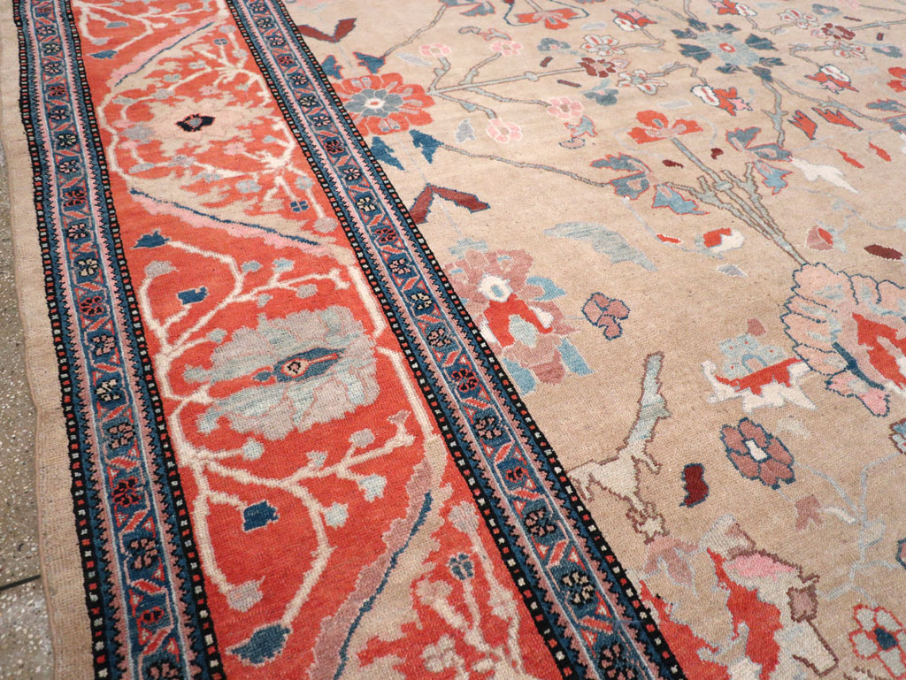 Contemporary Persian Mahal Large Room Size Carpet, No.29561 - Staging