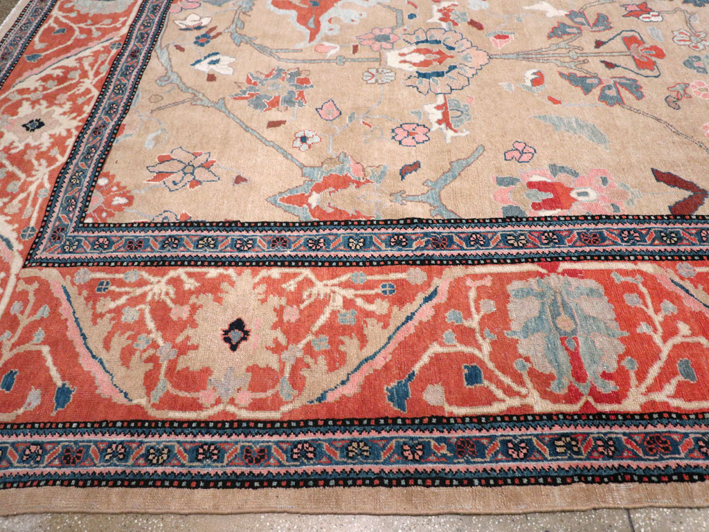 Contemporary Persian Mahal Large Room Size Carpet, No.29561 - Staging