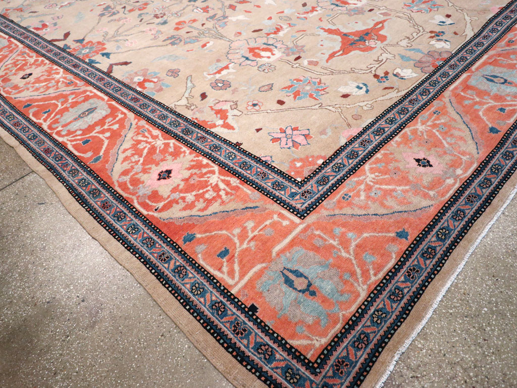 Contemporary Persian Mahal Large Room Size Carpet, No.29561 - Staging