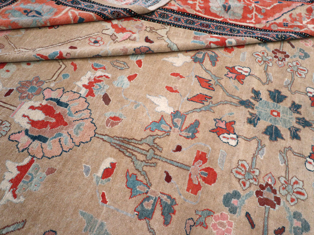 Contemporary Persian Mahal Large Room Size Carpet, No.29561 - Staging