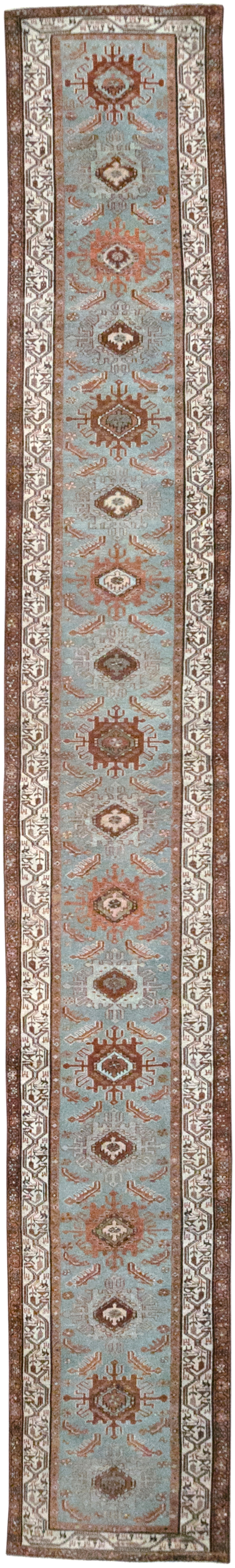 Antique Persian Malayer Long Runner, No.29563 - Staging