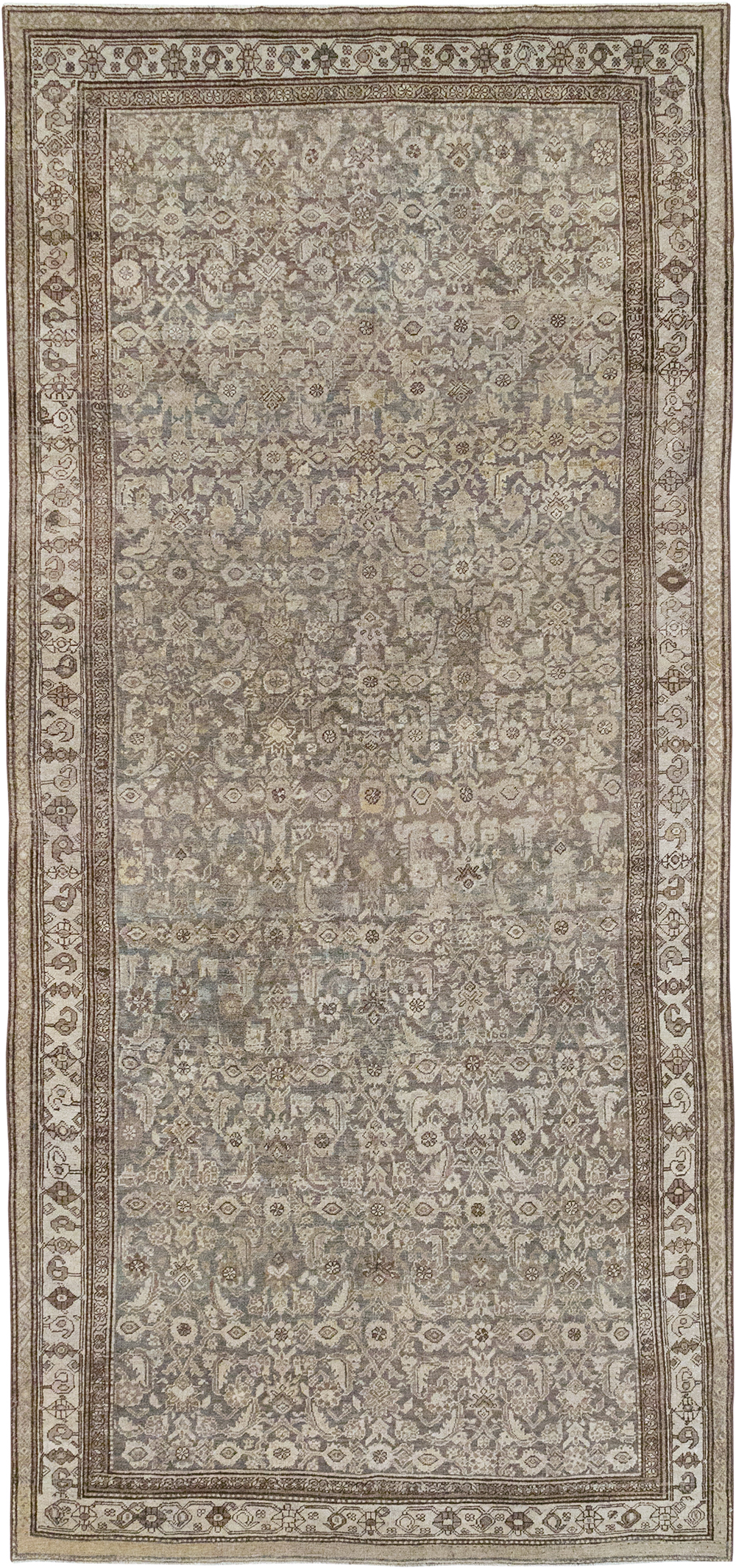 Antique Persian Bidjar Gallery Carpet, No.29564 - Staging