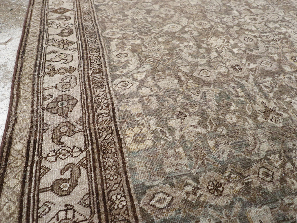 Antique Persian Bidjar Gallery Carpet, No.29564 - Staging