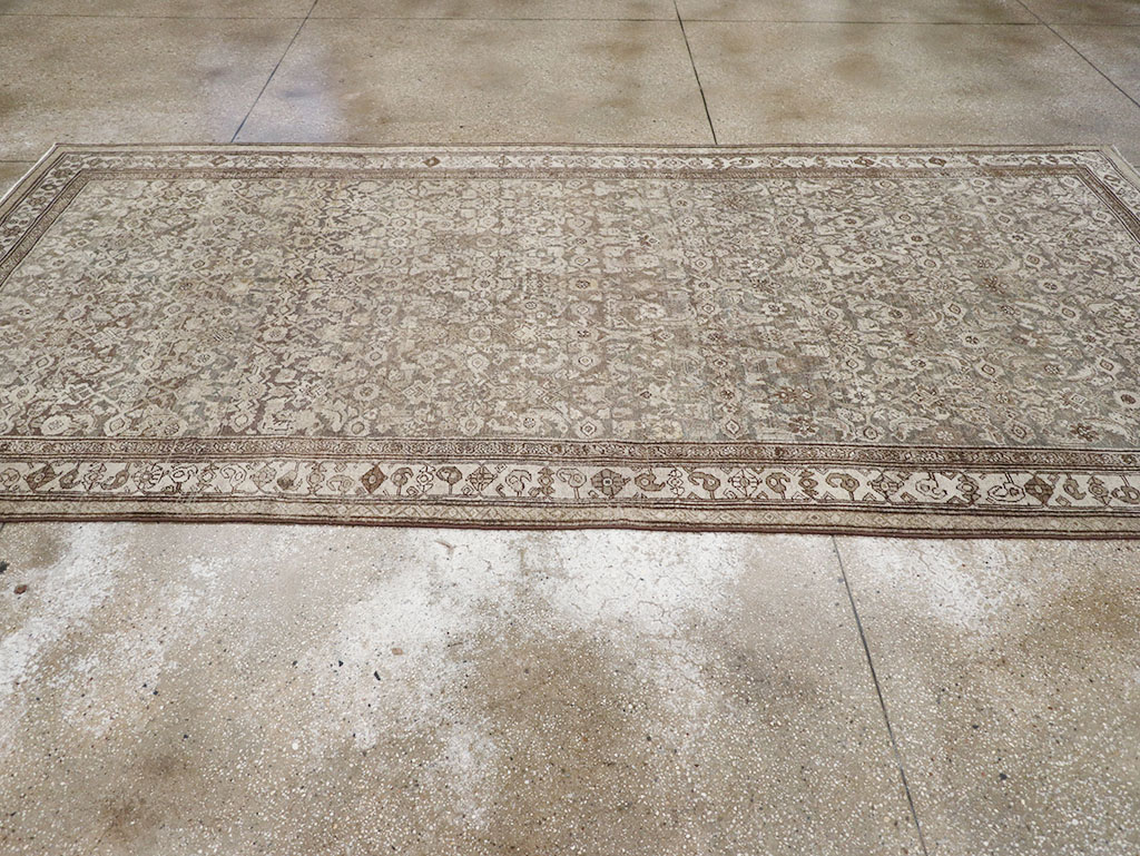 Antique Persian Bidjar Gallery Carpet, No.29564 - Staging