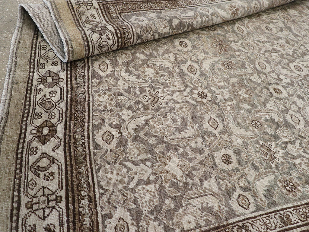 Antique Persian Bidjar Gallery Carpet, No.29564 - Staging