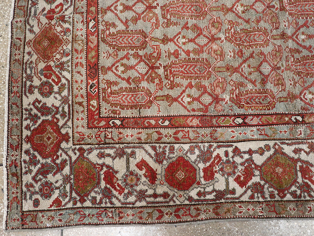 Antique Persian Malayer Gallery Rug, No.29566 - Staging