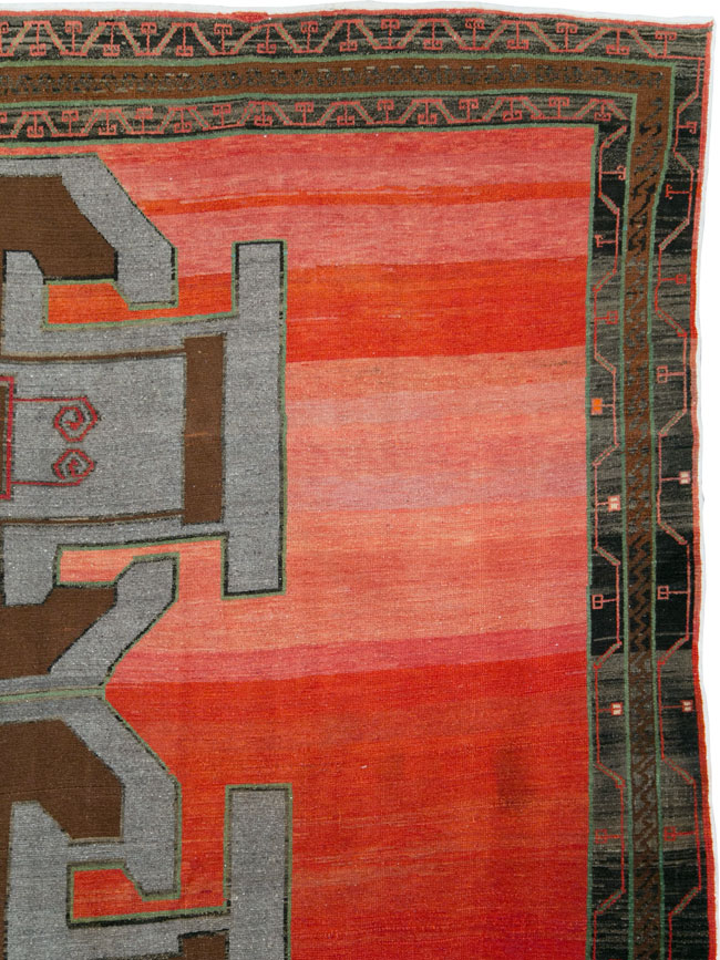 Vintage Anatolian Square Carpet, No.29577 - Staging