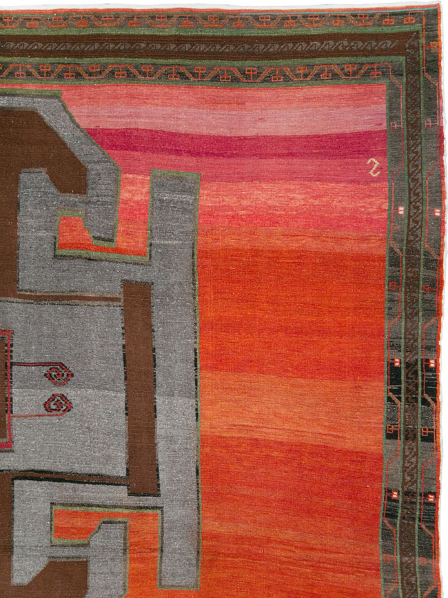 Vintage Anatolian Square Carpet, No.29577 - Staging