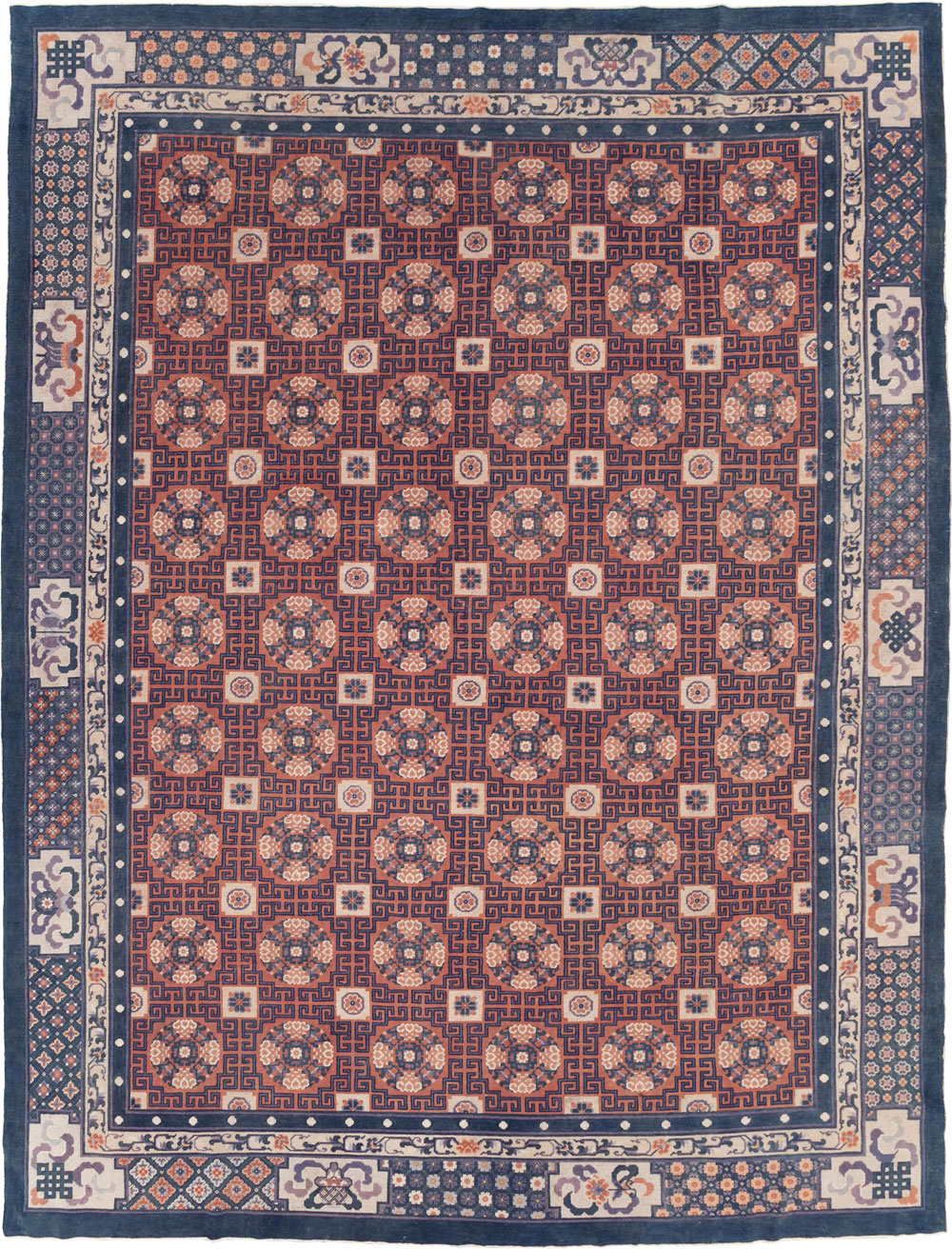 Antique Chinese Peking Carpet, No.29581 - Staging