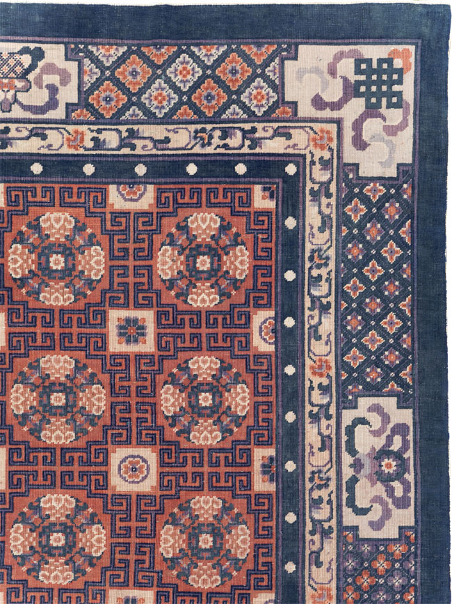 Antique Chinese Peking Carpet, No.29581 - Staging