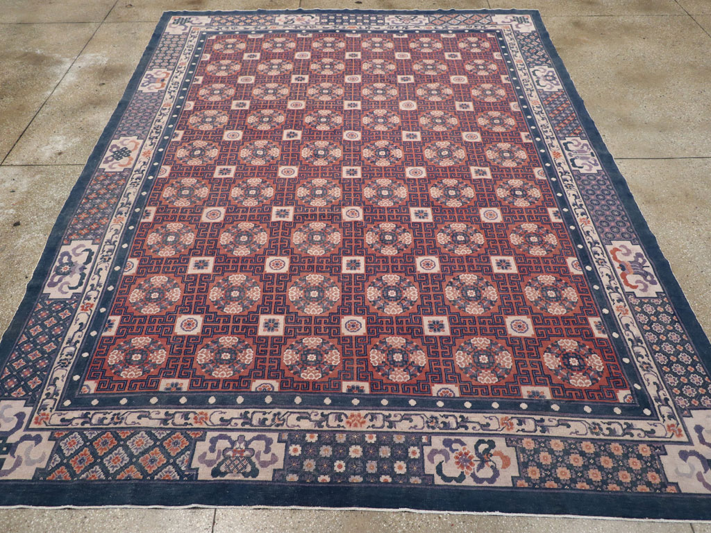Antique Chinese Peking Carpet, No.29581 - Staging