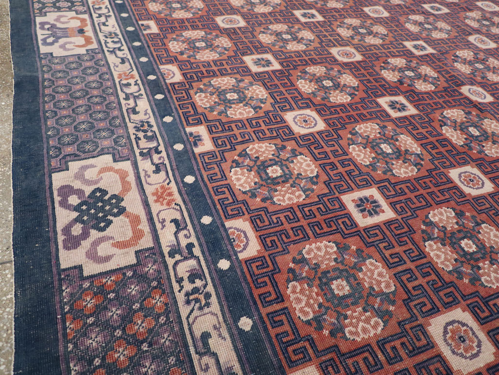 Antique Chinese Peking Carpet, No.29581 - Staging