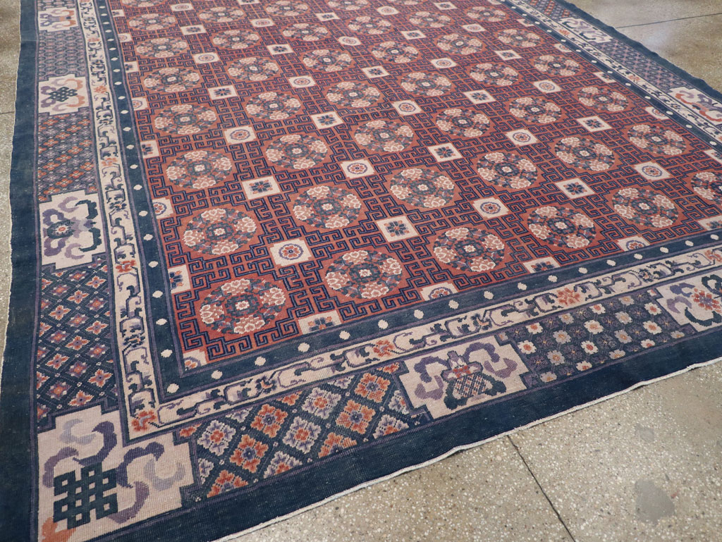 Antique Chinese Peking Carpet, No.29581 - Staging