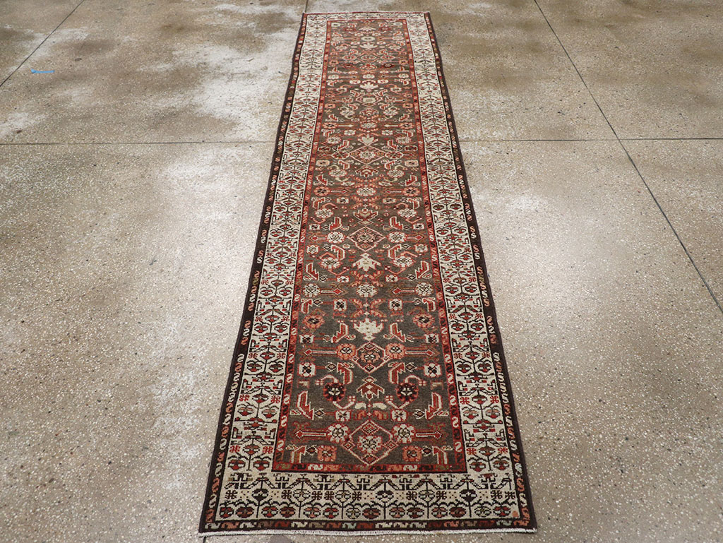 Antique Persian Malayer Runner, No.29582 - Staging