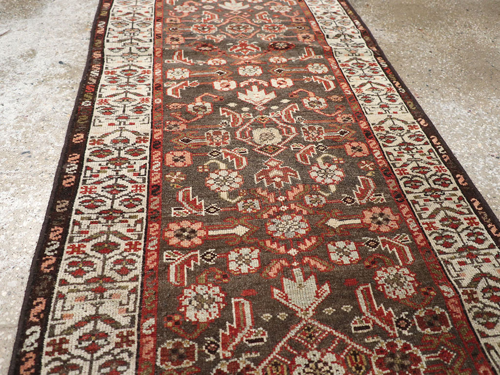 Antique Persian Malayer Runner, No.29582 - Staging