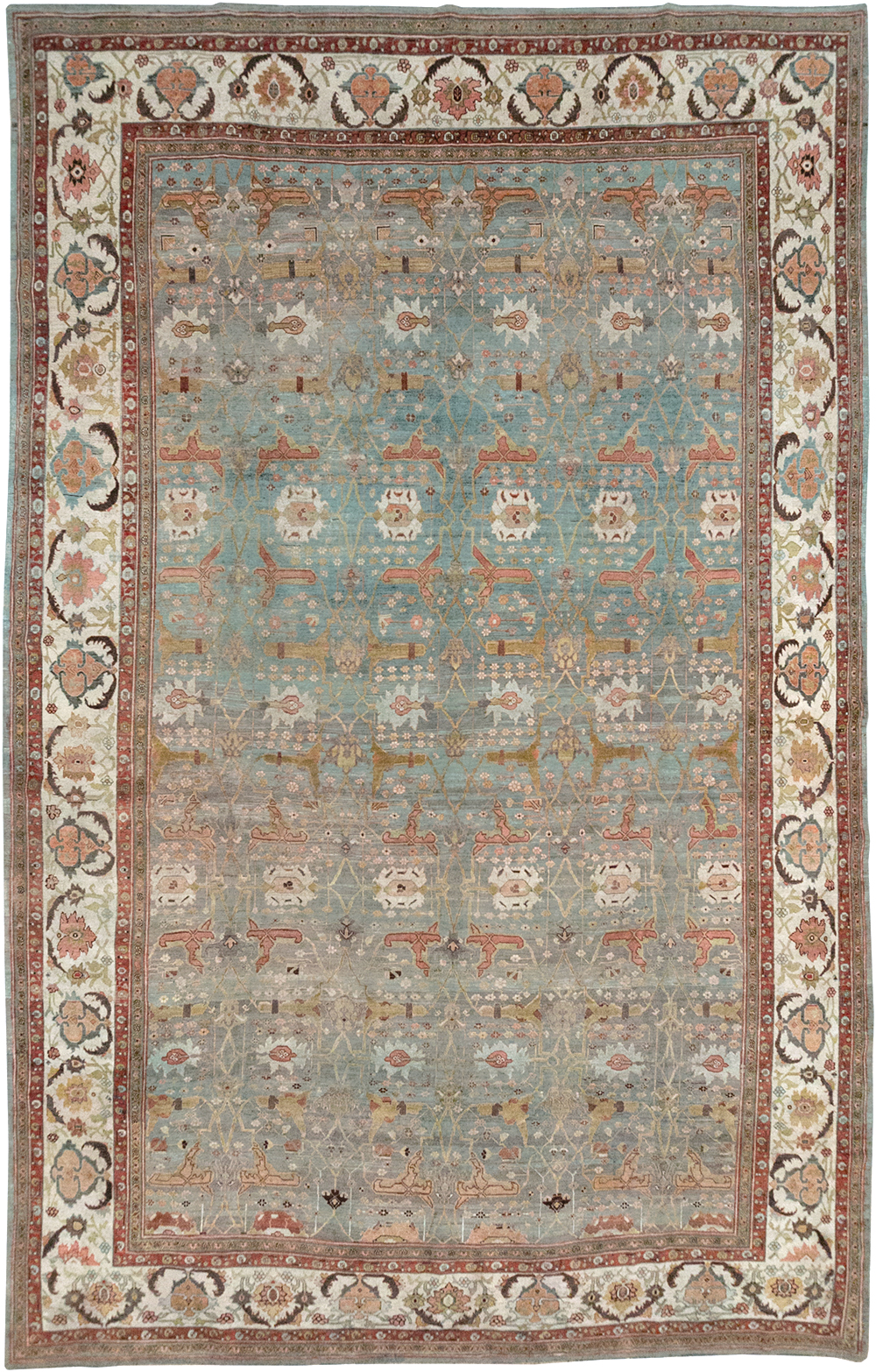 Antique Persian Bidjar Large Carpet, No.29583 - Staging
