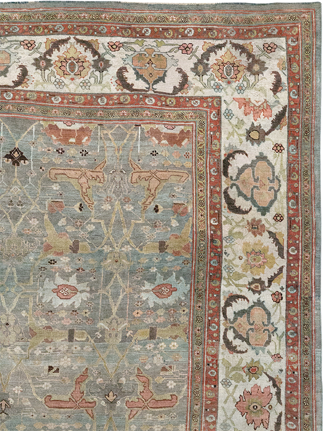 Antique Persian Bidjar Large Carpet, No.29583 - Staging