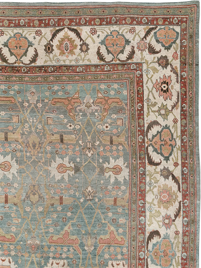 Antique Persian Bidjar Large Carpet, No.29583 - Staging