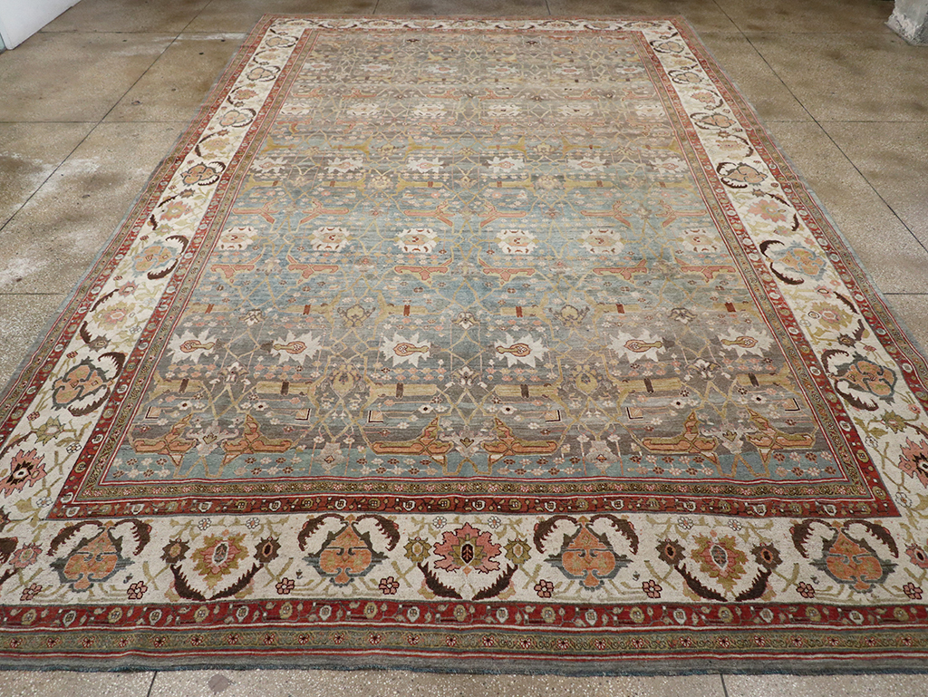 Antique Persian Bidjar Large Carpet, No.29583 - Staging