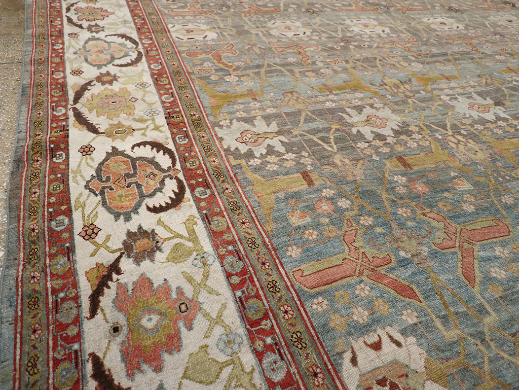 Antique Persian Bidjar Large Carpet, No.29583 - Staging