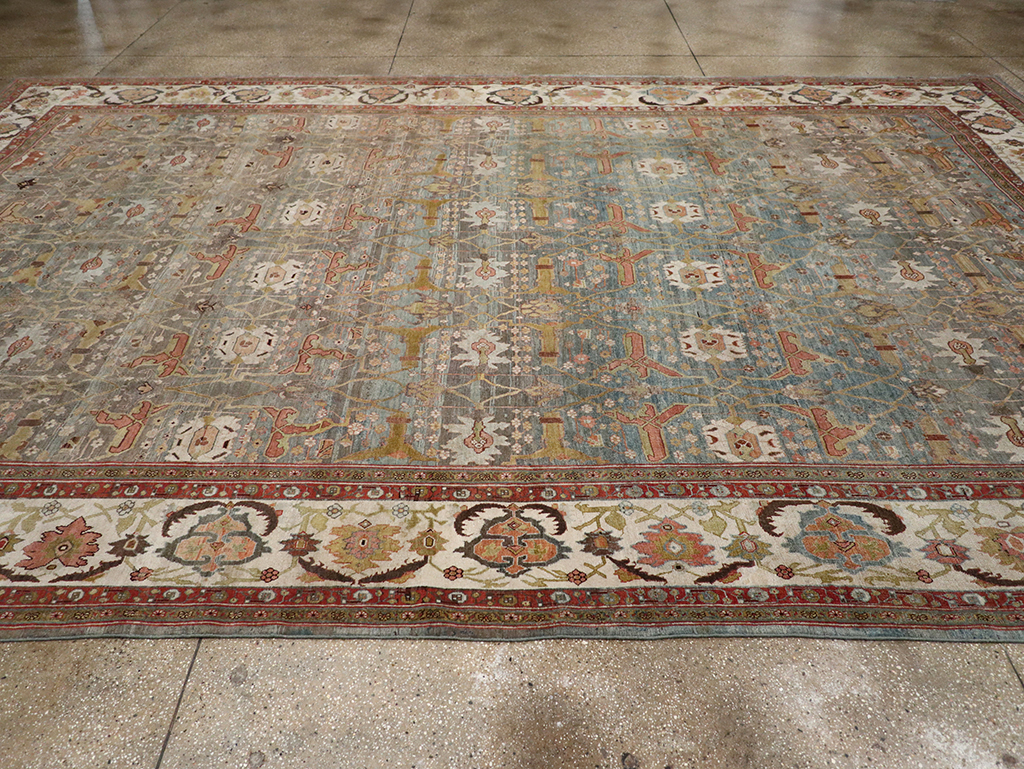 Antique Persian Bidjar Large Carpet, No.29583 - Staging