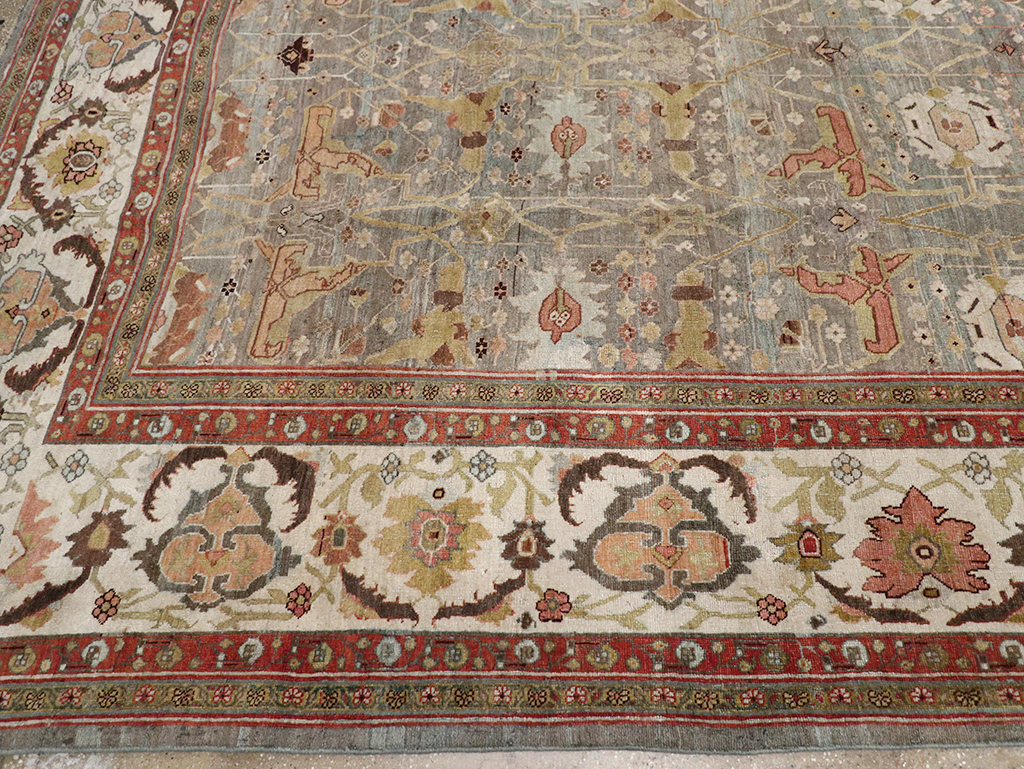 Antique Persian Bidjar Large Carpet, No.29583 - Staging