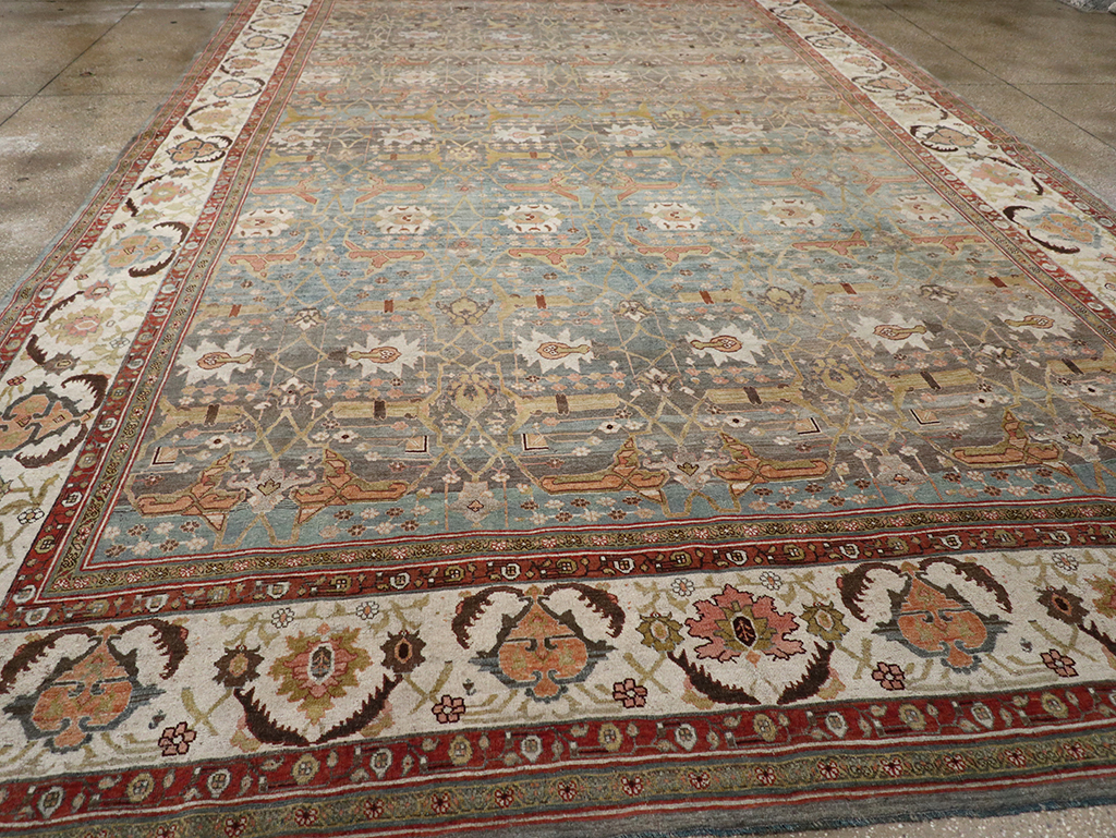 Antique Persian Bidjar Large Carpet, No.29583 - Staging