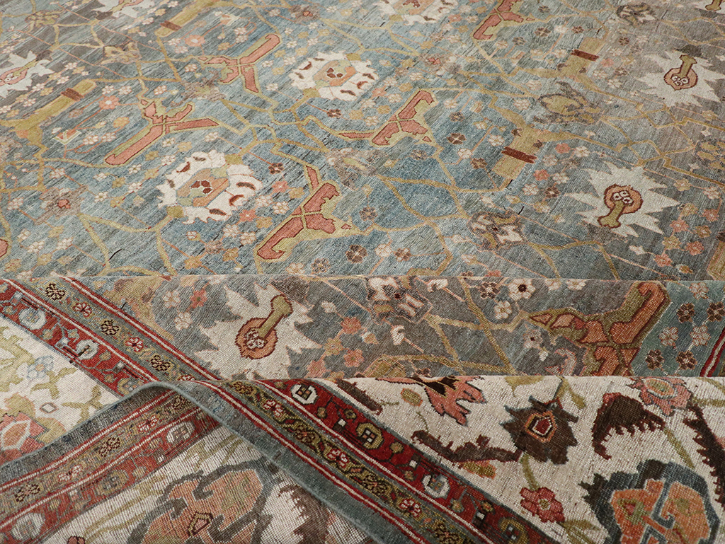 Antique Persian Bidjar Large Carpet, No.29583 - Staging