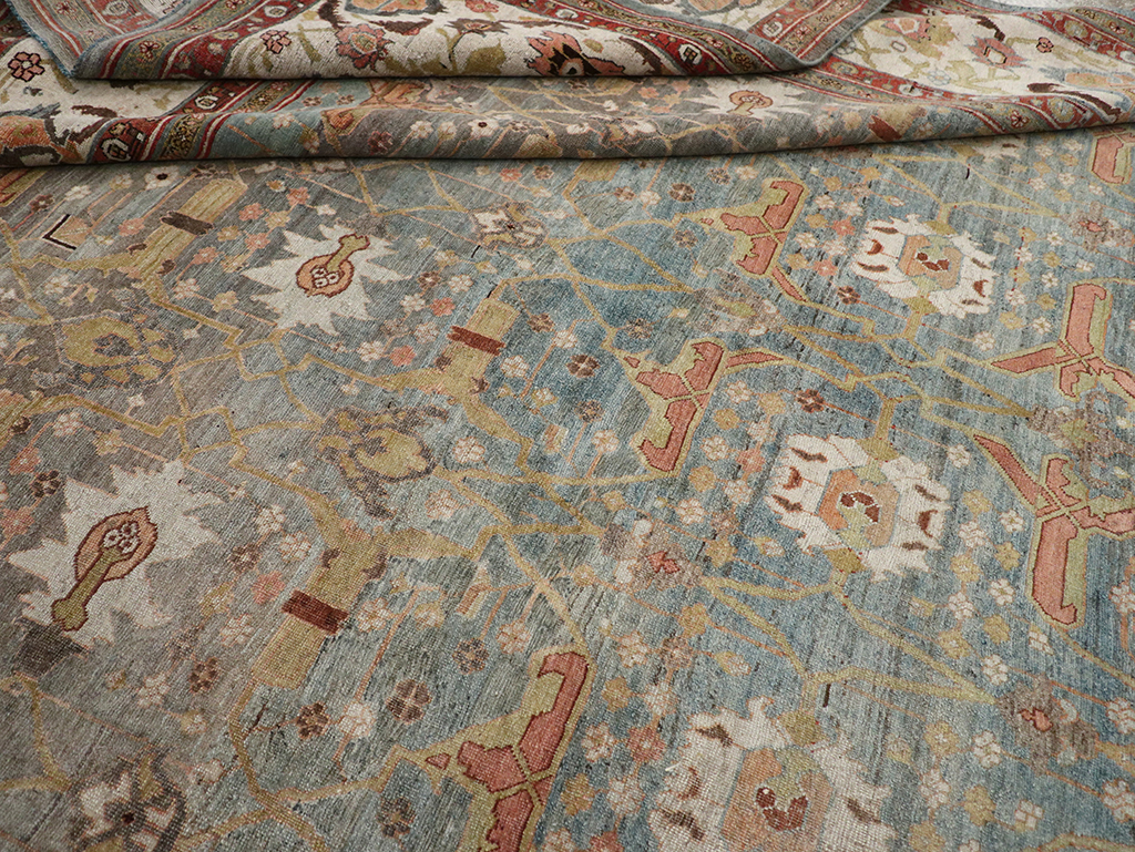 Antique Persian Bidjar Large Carpet, No.29583 - Staging