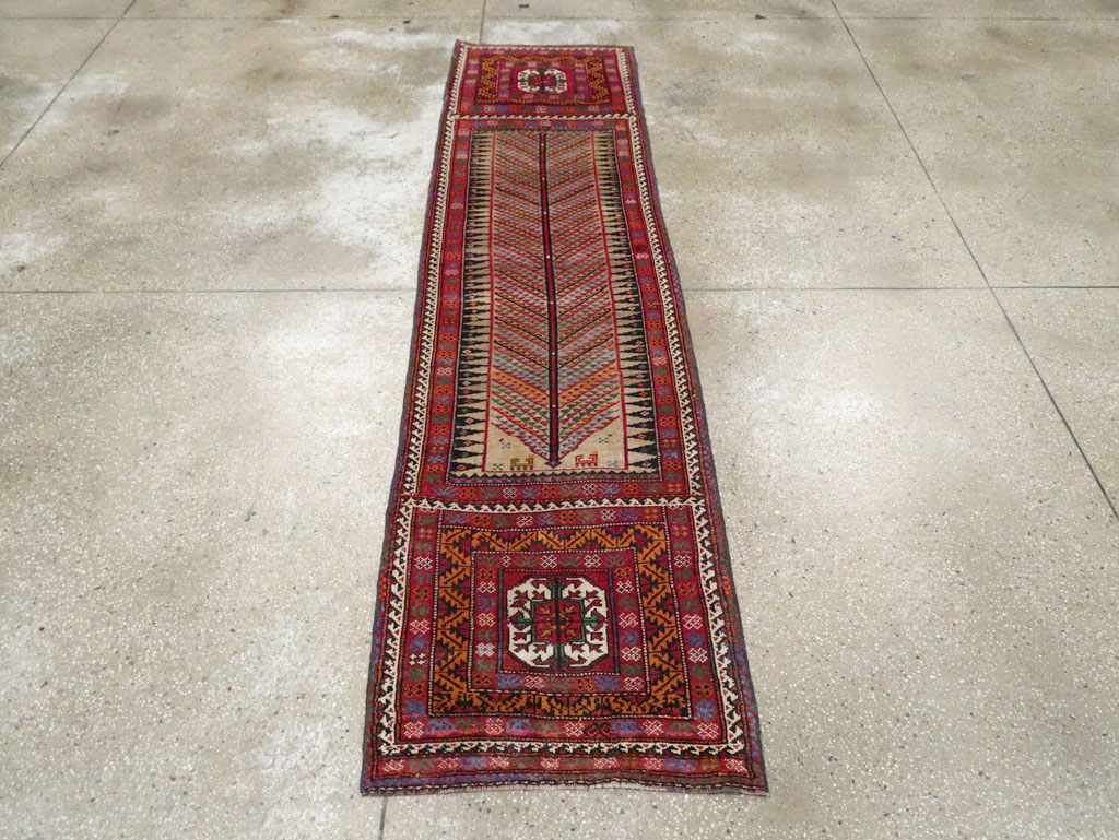 Vintage Persian Baluch Runner, No.29596 - Staging