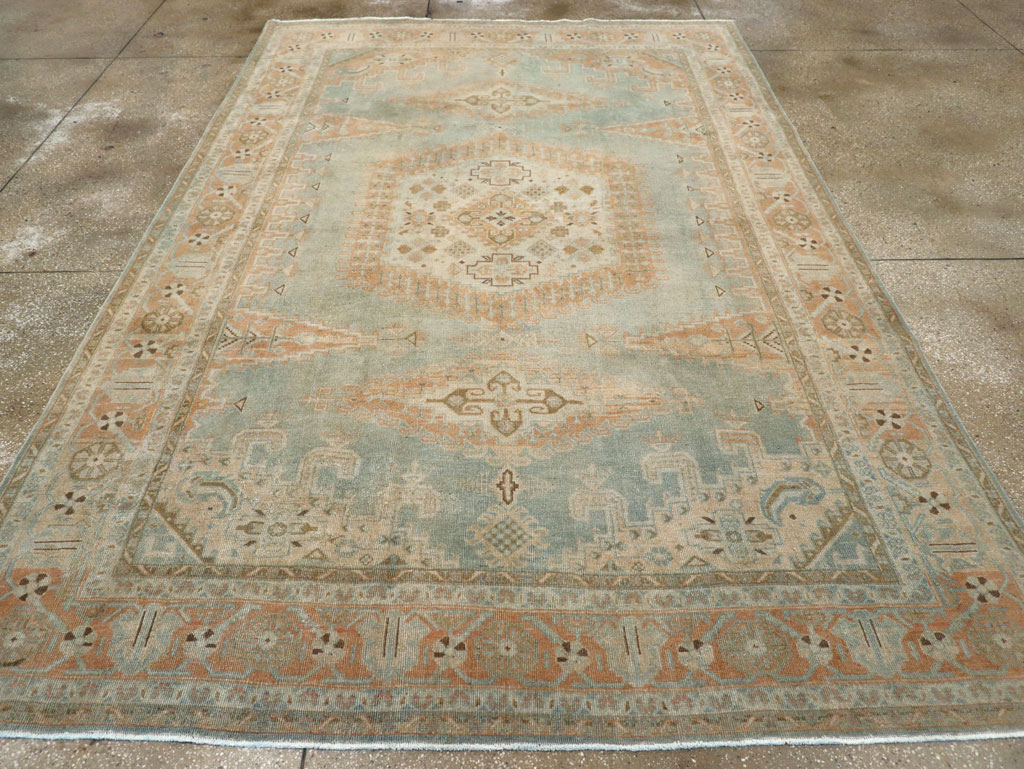 Vintage Persian Veece Room Size Carpet, No.29598 - Staging