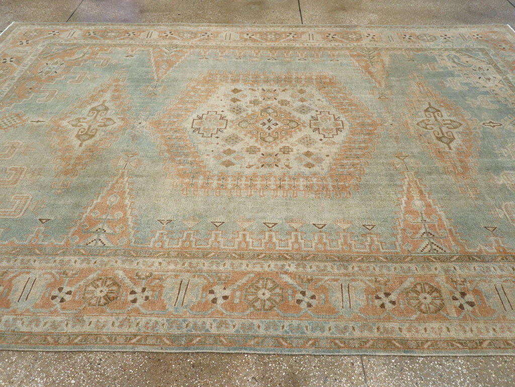 Vintage Persian Veece Room Size Carpet, No.29598 - Staging
