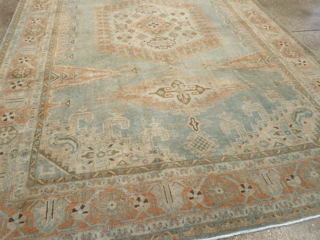Vintage Persian Veece Room Size Carpet, No.29598 - Staging