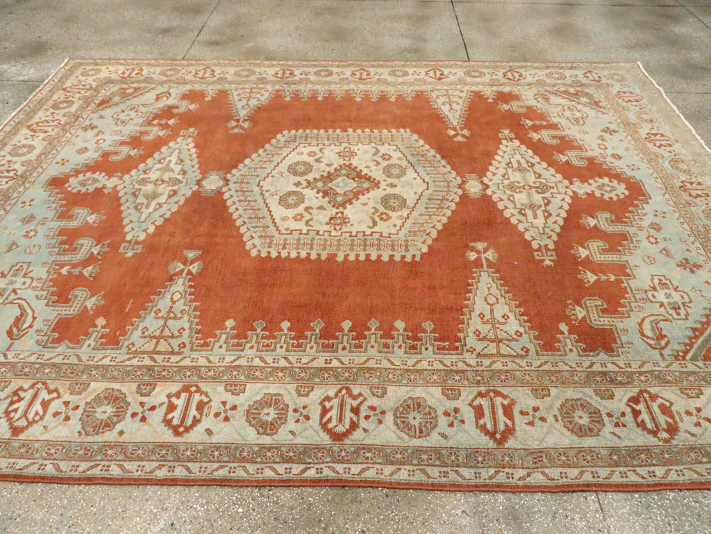 Vintage Persian Veece Room Size Carpet, No.29599 - Staging