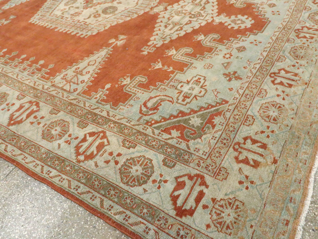 Vintage Persian Veece Room Size Carpet, No.29599 - Staging