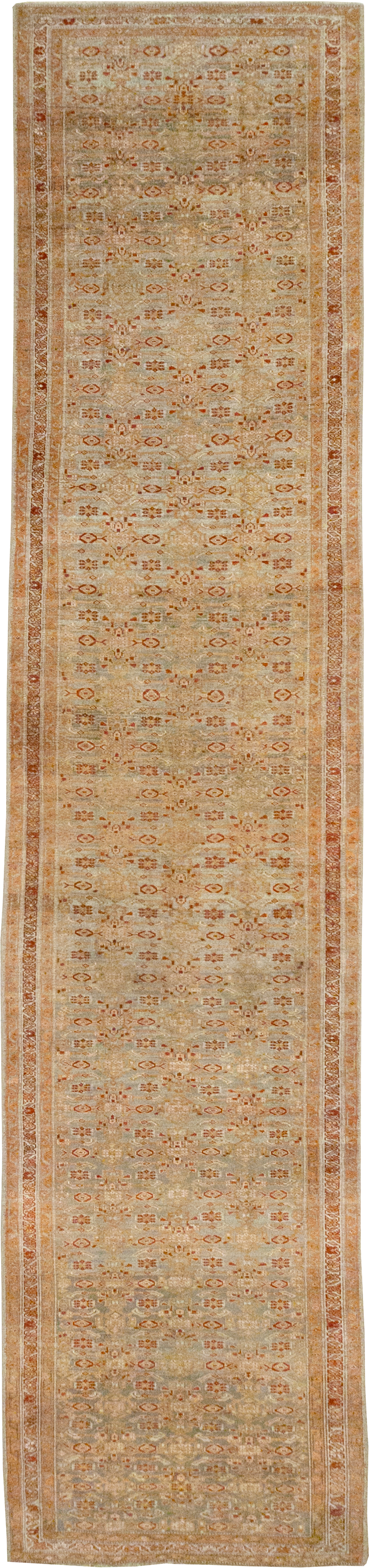 Antique Persian Kurd Bidjar Wide Gallery Runner, No.29607 - Staging