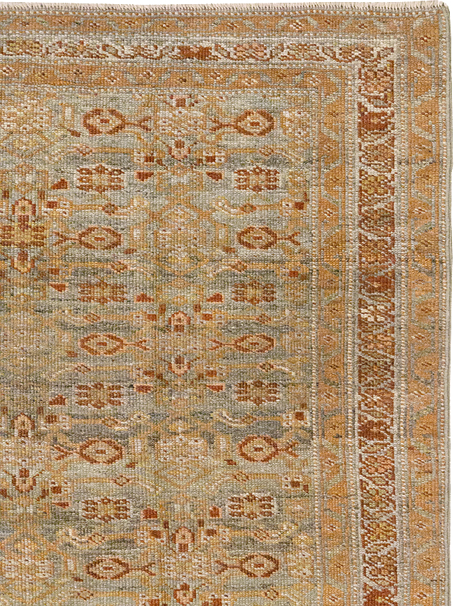 Antique Persian Kurd Bidjar Wide Gallery Runner, No.29607 - Staging