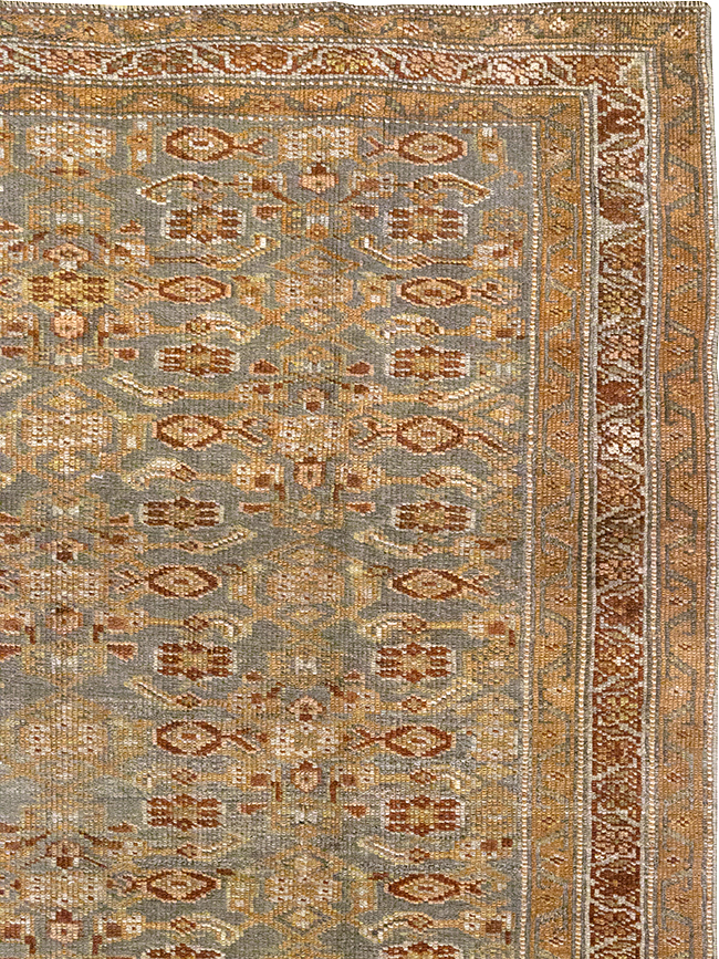 Antique Persian Kurd Bidjar Wide Gallery Runner, No.29607 - Staging