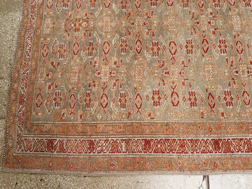 Antique Persian Kurd Bidjar Wide Gallery Runner, No.29607 - Staging
