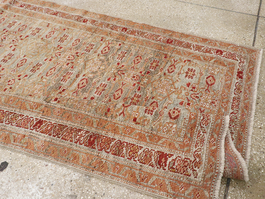 Antique Persian Kurd Bidjar Wide Gallery Runner, No.29607 - Staging