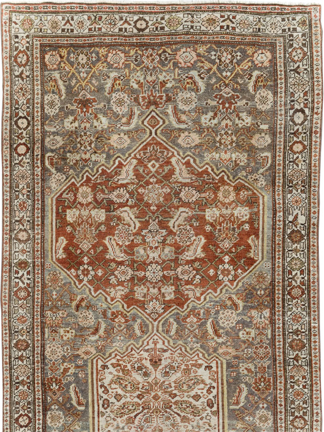 Antique Persian Bidjar Long Runner, No.29609 - Staging