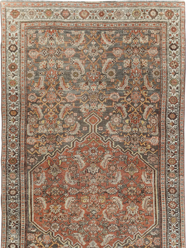 Antique Persian Bidjar Long Runner, No.29609 - Staging