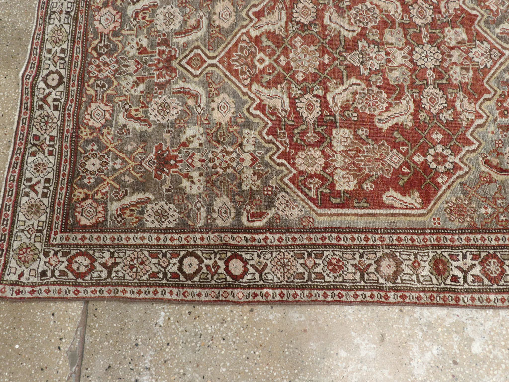 Antique Persian Bidjar Long Runner, No.29609 - Staging
